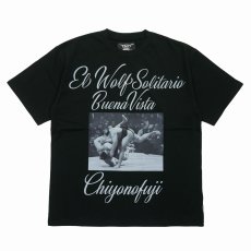 画像1: BUENA VISTA/El wolf solitario tee tres（×千代の富士）（BLACK）［プリントT-26春夏］ (1)