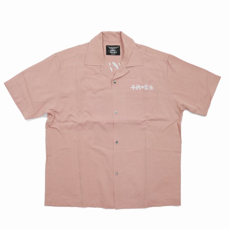 画像1: BUENA VISTA/El wolf solitario s/s shirt（×千代の富士）（PINK）［オープンカラーシャツ-26春夏］