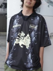 画像4: BUENA VISTA/Raster game shirts（BLACK）［ラスターゲームシャツ-26春夏］ (4)