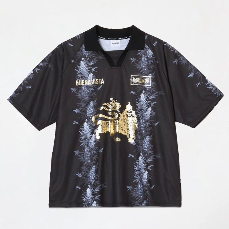 画像1: BUENA VISTA/Raster game shirts（BLACK）［ラスターゲームシャツ-26春夏］
