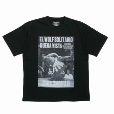 画像1: BUENA VISTA/El wolf solitario tee dos（×千代の富士）（BLACK）［プリントT-26春夏］ (1)