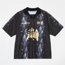 画像1: BUENA VISTA/Raster game shirts（BLACK）［ラスターゲームシャツ-26春夏］ (1)
