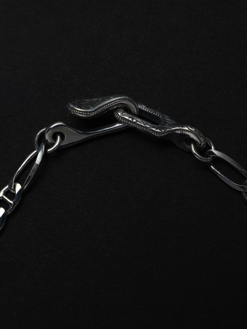 画像2: ANTIDOTE BUYERS CLUB/Stud Link Figaro Chain Bracelet(Silver)