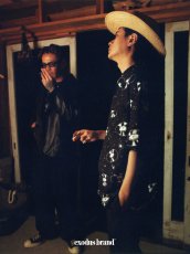 画像3: exodus brand/SPACE VINYL RECORD HAWAIIAN SHIRT（BLACK）［スペースビニールレコードハワイアンシャツ-26春夏］ (3)