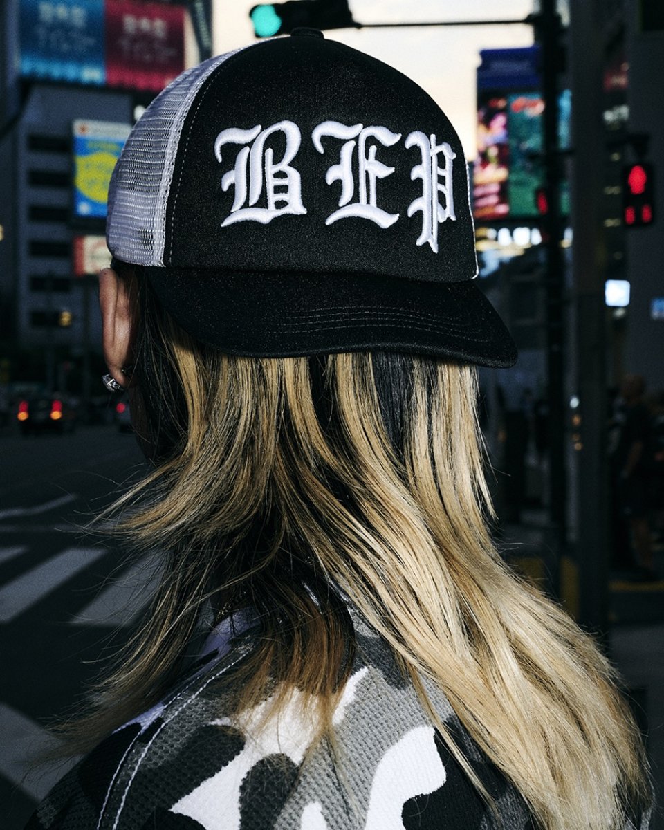 画像3: BlackEyePatch/3 LETTER OE MESH CAP（BLACK） (3)