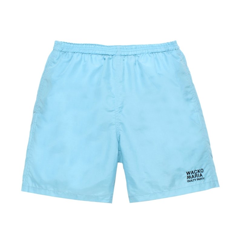 画像1: WACKO MARIA/NYLON BOARD SHORTS（LIGHT BLUE）［ナイロンボードショーツ-26春夏］