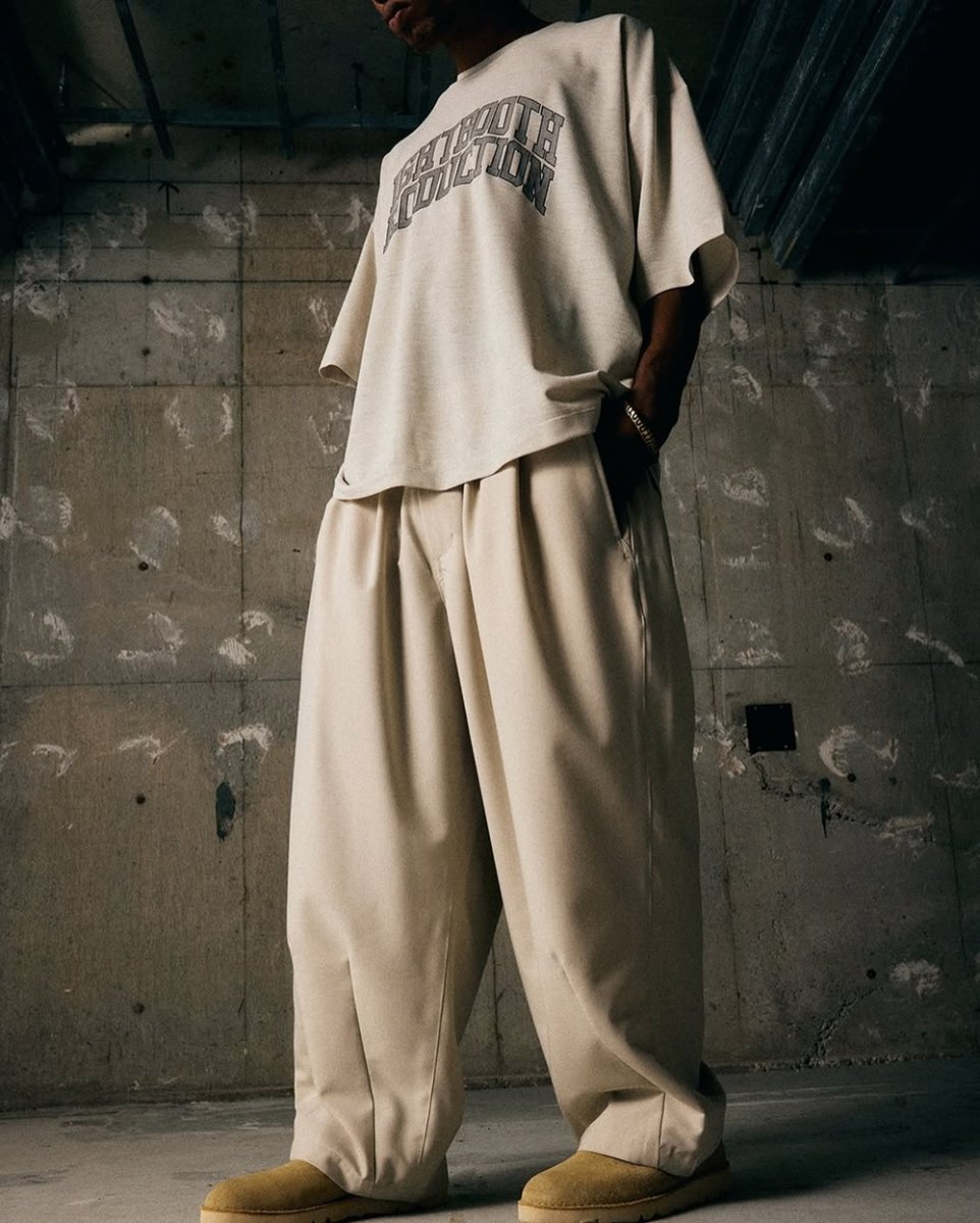 画像4: TIGHTBOOTH/TRO BAGGY SLACKS（Greige）［トロバギースラックス-26夏］ (4)