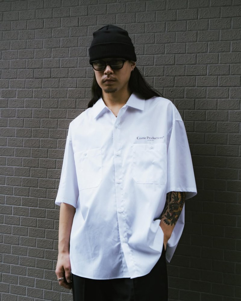 画像3: COOTIE PRODUCTIONS/Broad S/S Work Shirt（White）［ブロードワークシャツ-26春夏］