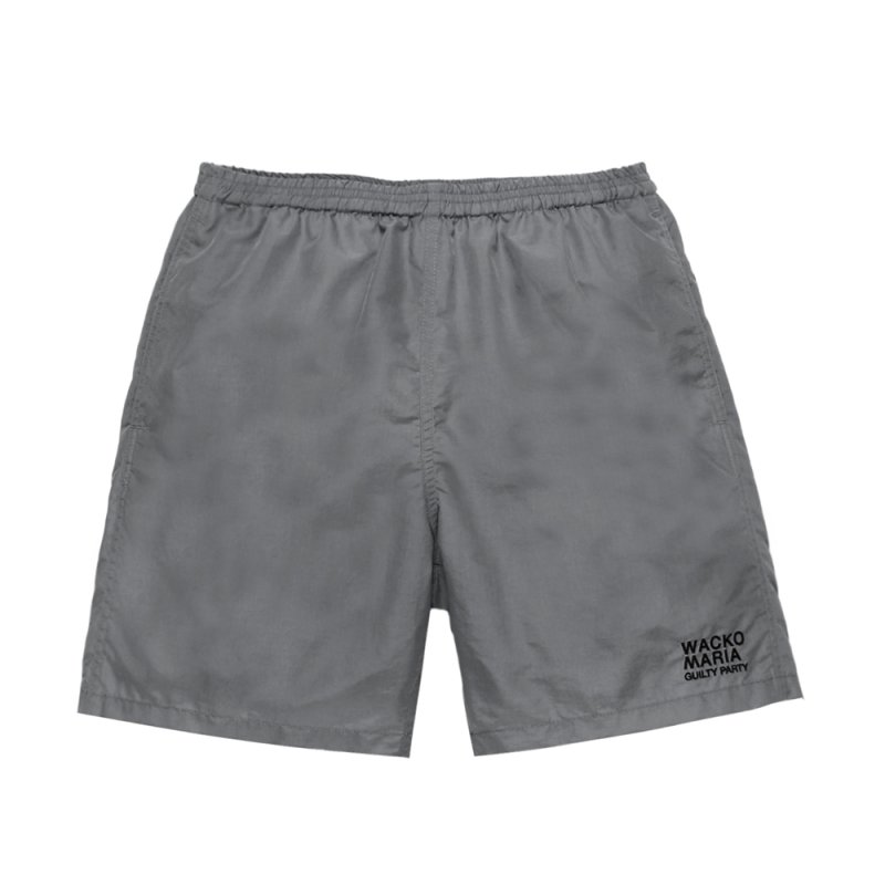 画像1: WACKO MARIA/NYLON BOARD SHORTS（GRAY）［ナイロンボードショーツ-26春夏］