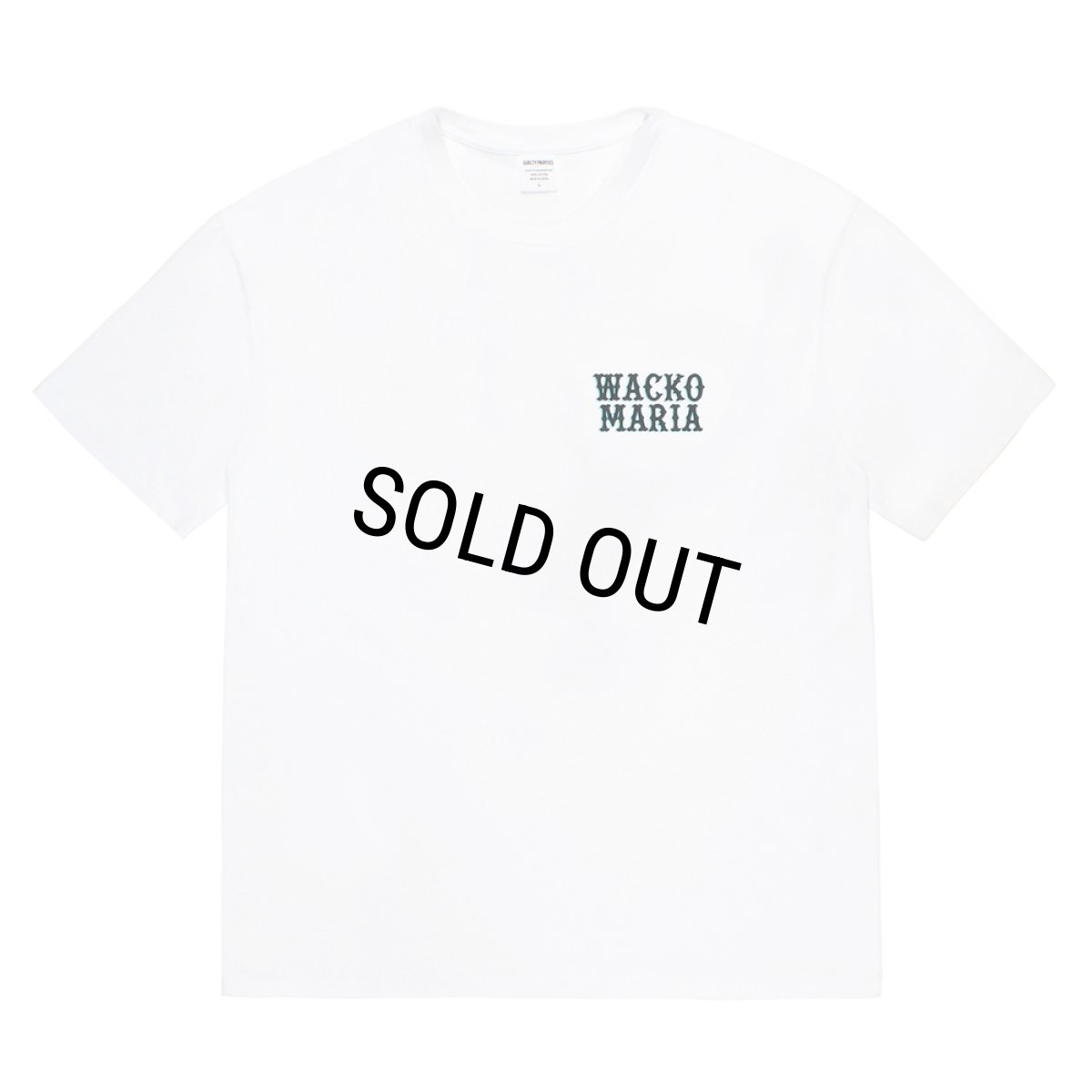 画像1: WACKO MARIA/WASHED HEAVY WEIGHT T-SHIRT（WHITE）［プリント+刺繍T-26春夏］ (1)