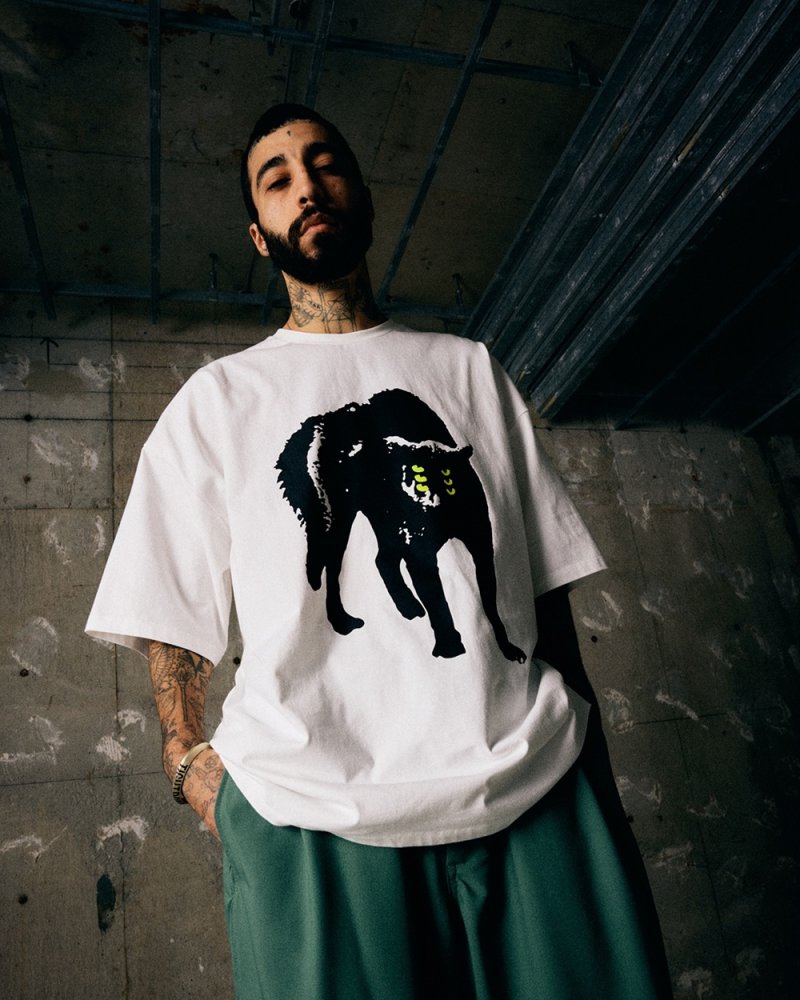 画像2: TIGHTBOOTH/NEON EYES S/S T-SHIRT（White）［ネオンアイズT-26夏］