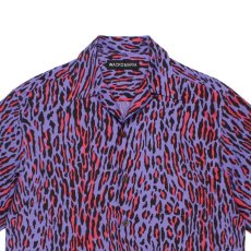 画像2: WACKO MARIA/LEOPARD HAWAIIAN SHIRT（PURPLE）［レオパードハワイアンシャツ-26春夏］ (2)