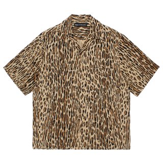 【mean合意値下済】タグあり WACKO MARIA レオパード アロハ WACKO MARIA/LEOPARD HAWAIIAN SHIRT（BROWN）［レオパードハワイアン