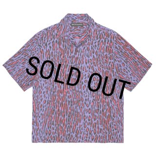 WACKO MARIA/LEOPARD HAWAIIAN SHIRT（PURPLE）［レオパードハワイアン
