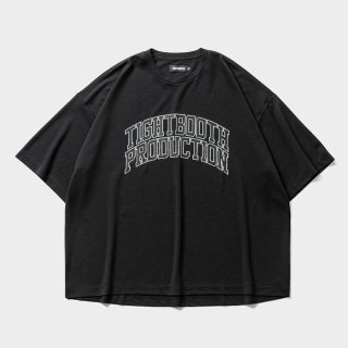 TIGHTBOOTH/CHIDRY COLLEGE S/S T-SHIRT（Black）［カレッジT-26春夏