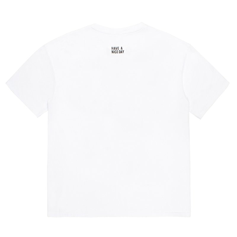 画像2: WACKO MARIA/WASHED HEAVY WEIGHT T-SHIRT（WHITE）［プリント+刺繍T-26春夏］