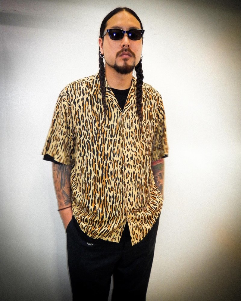画像3: WACKO MARIA/LEOPARD HAWAIIAN SHIRT（BROWN）［レオパードハワイアンシャツ-26春夏］