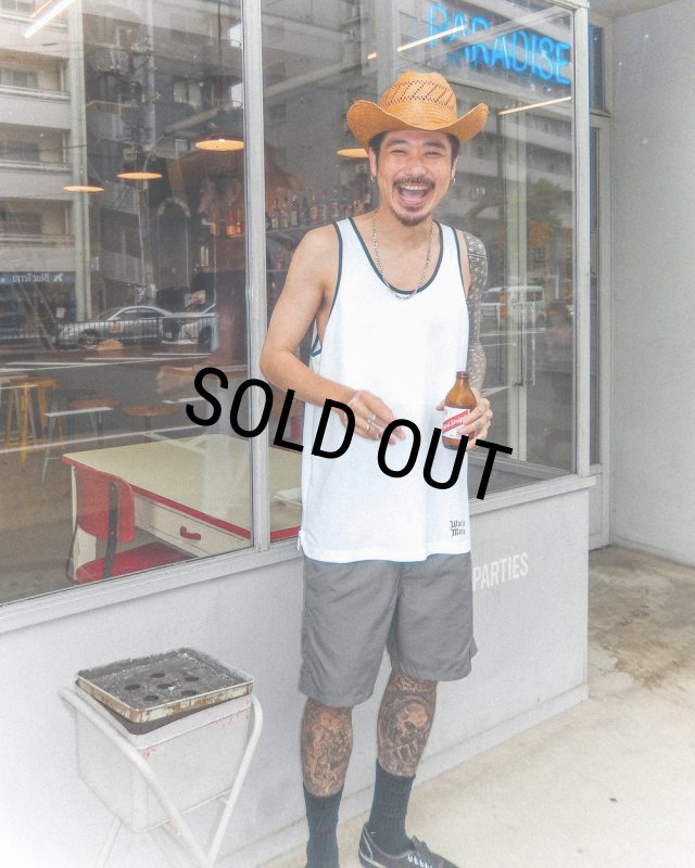 WACKO MARIA/WASHED HEAVY WEIGHT RINGER TANK TOP（WHITE）［リンガー