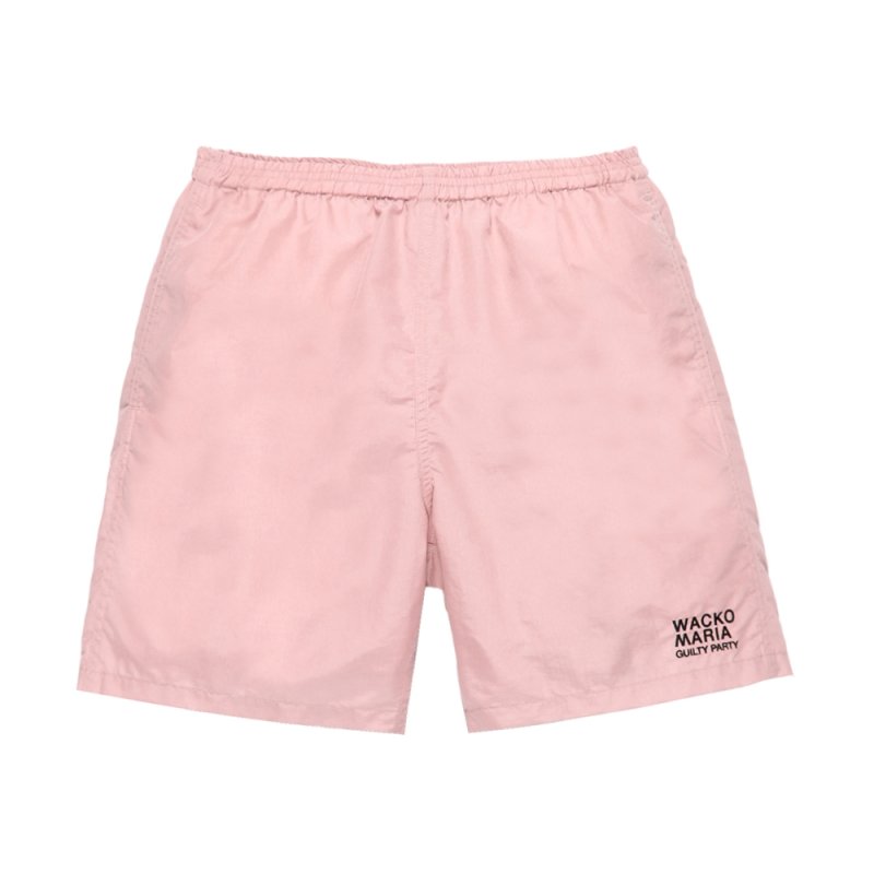 画像1: WACKO MARIA/NYLON BOARD SHORTS（PINK）［ナイロンボードショーツ-26春夏］