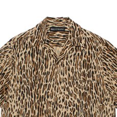 画像2: WACKO MARIA/LEOPARD HAWAIIAN SHIRT（BROWN）［レオパードハワイアンシャツ-26春夏］ (2)