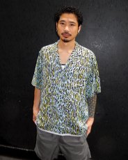 画像3: WACKO MARIA/LEOPARD HAWAIIAN SHIRT（LIGHT BLUE）［レオパードハワイアンシャツ-26春夏］ (3)