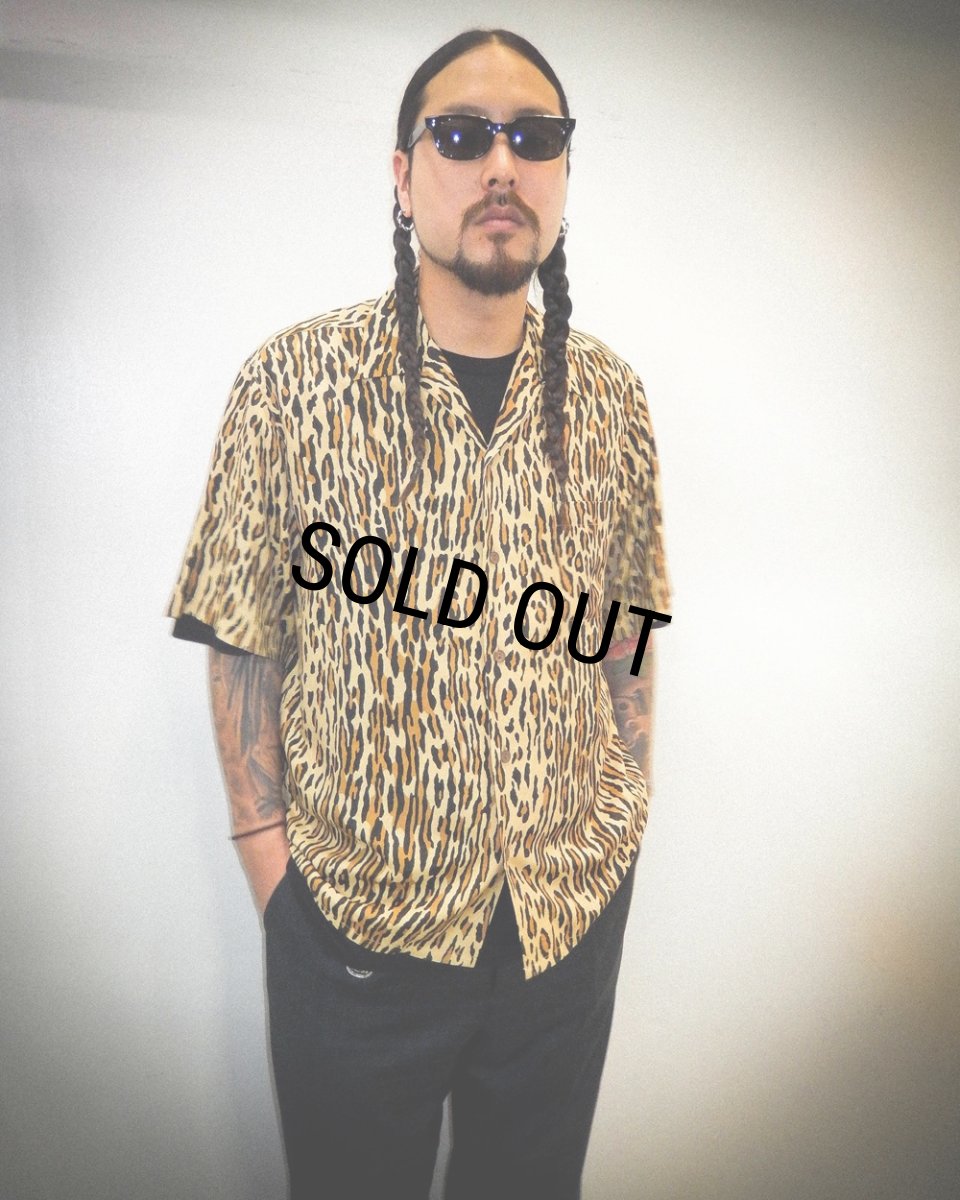 画像3: WACKO MARIA/LEOPARD HAWAIIAN SHIRT（BROWN）［レオパードハワイアンシャツ-26春夏］ (3)