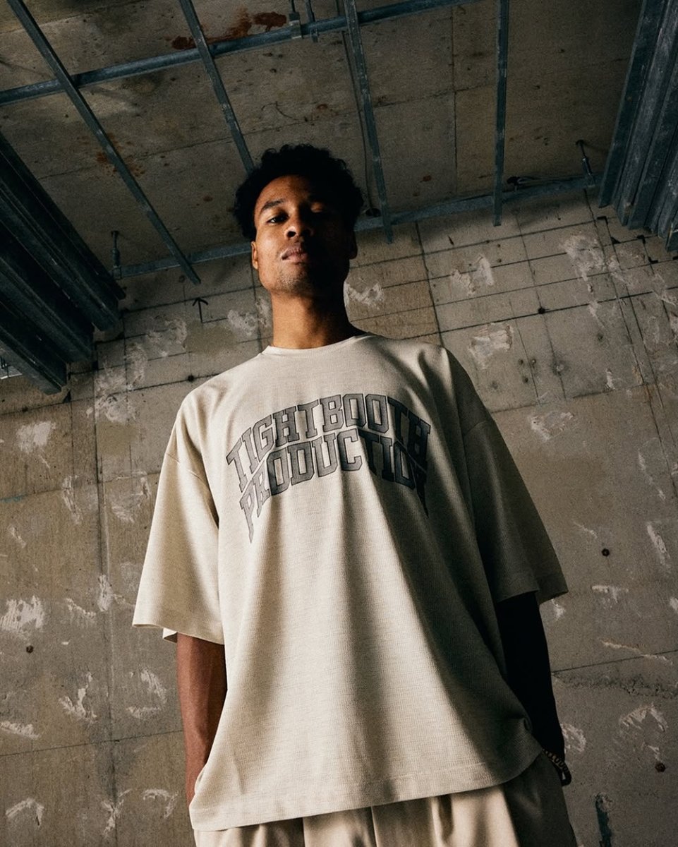 画像3: TIGHTBOOTH/CHIDRY COLLEGE S/S T-SHIRT（Black）［カレッジT-26春夏］ (3)