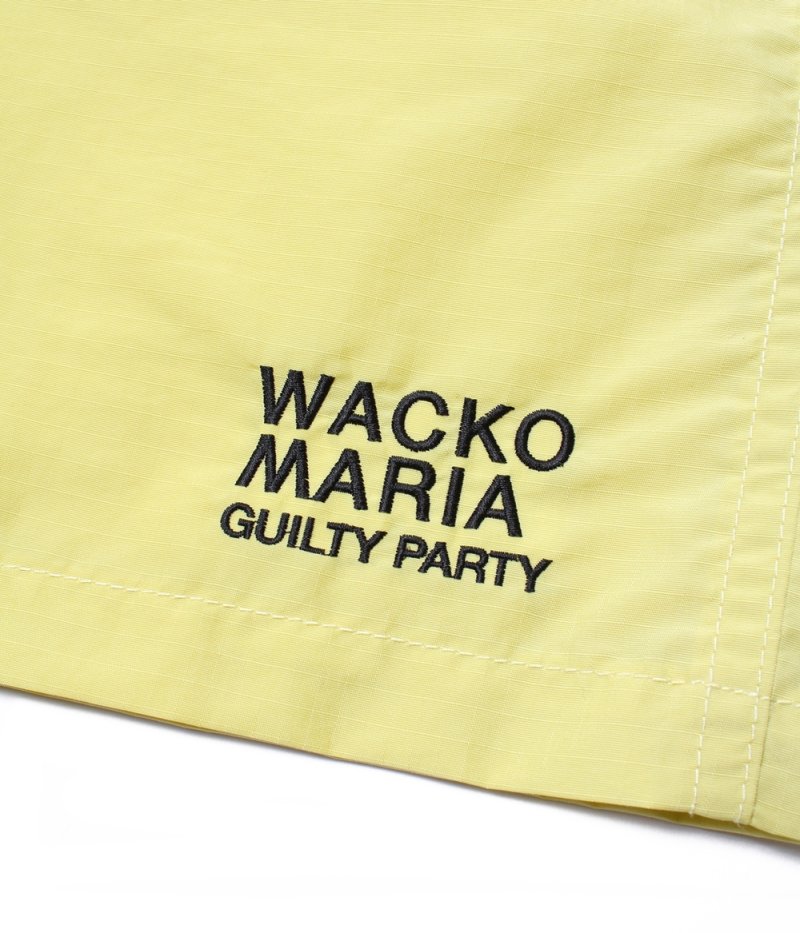 画像3: WACKO MARIA/NYLON BOARD SHORTS（YELLOW）［ナイロンボードショーツ-26春夏］