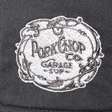 画像3: PORKCHOP/F LEAF BALL HAT（ASH BLACK）［Fリーフボールハット-26春夏］ (3)