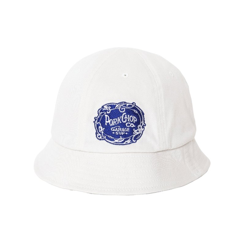 画像1: PORKCHOP/F LEAF BALL HAT（OFF WHITE）［Fリーフボールハット-26春夏］