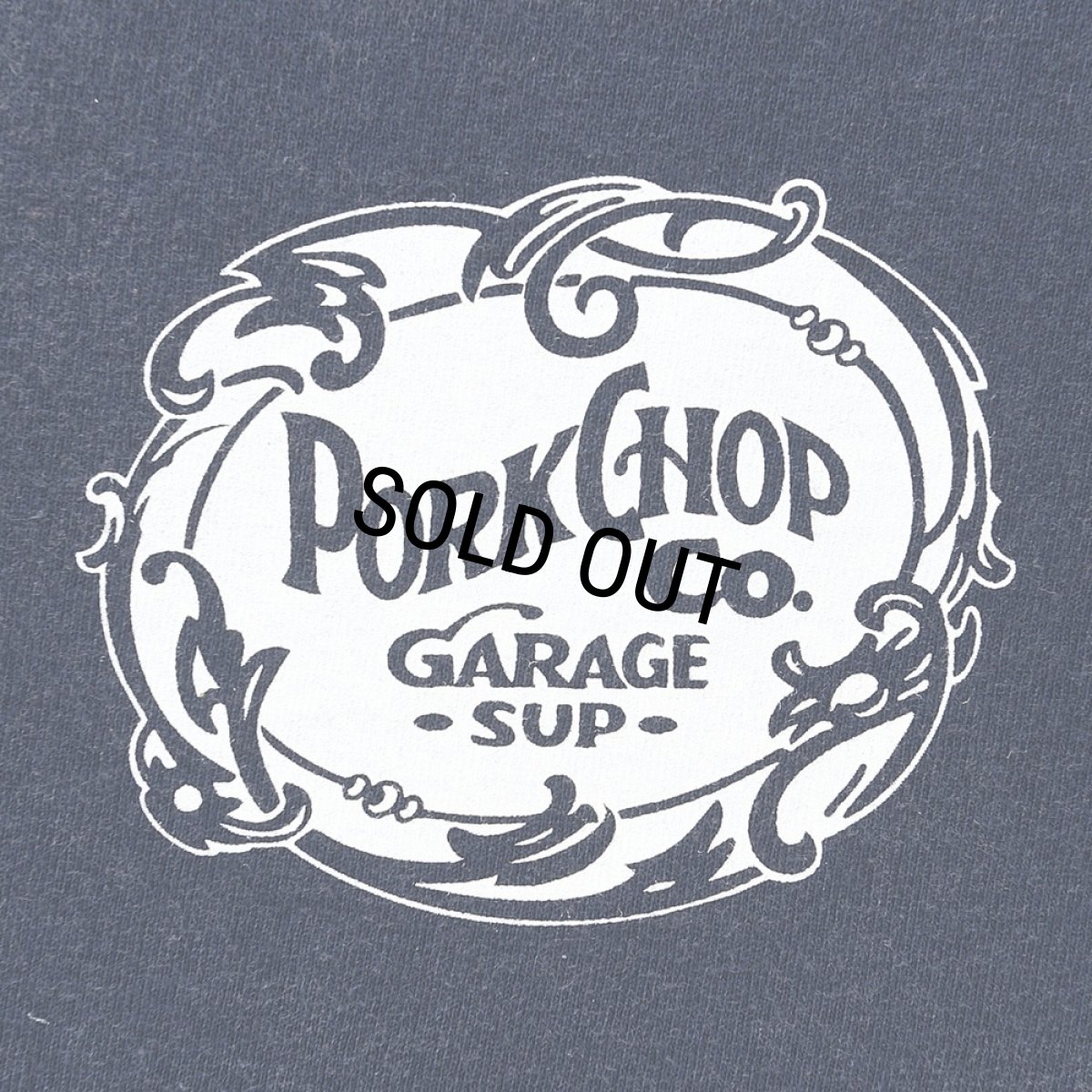 画像3: PORKCHOP/F LEAF LOGO TEE（FADE NAVY）［FリーフロゴT-26春夏］ (3)