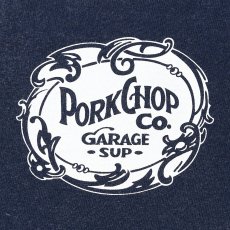 画像3: PORKCHOP/F LEAF LOGO TEE（FADE NAVY）［FリーフロゴT-26春夏］ (3)