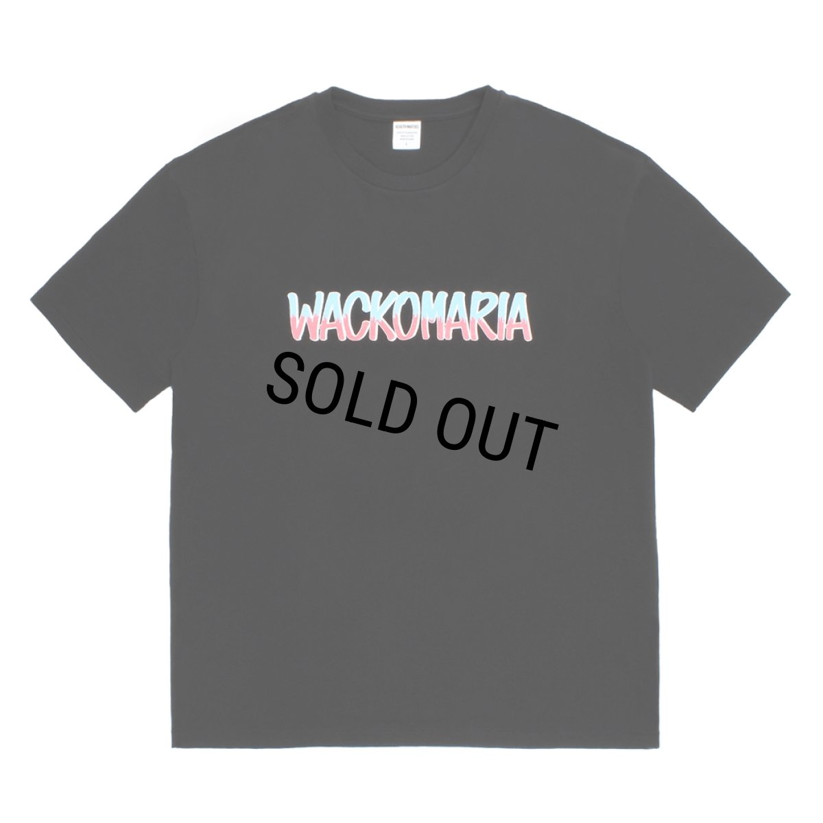 画像1: WACKO MARIA/WASHED HEAVY WEIGHT T-SHIRT（BLACK）［プリント+刺繍T-26春夏］ (1)