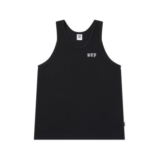 Black Eye Patch タンクトップ サイズS ブラック BlackEyePatch/3 LETTER OE THERMAL TANK TOP（BLACK） - JONAS
