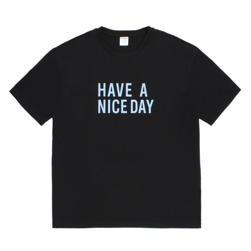 画像1: WACKO MARIA/WASHED HEAVY WEIGHT T-SHIRT（BLACK）［プリントT-26春夏］