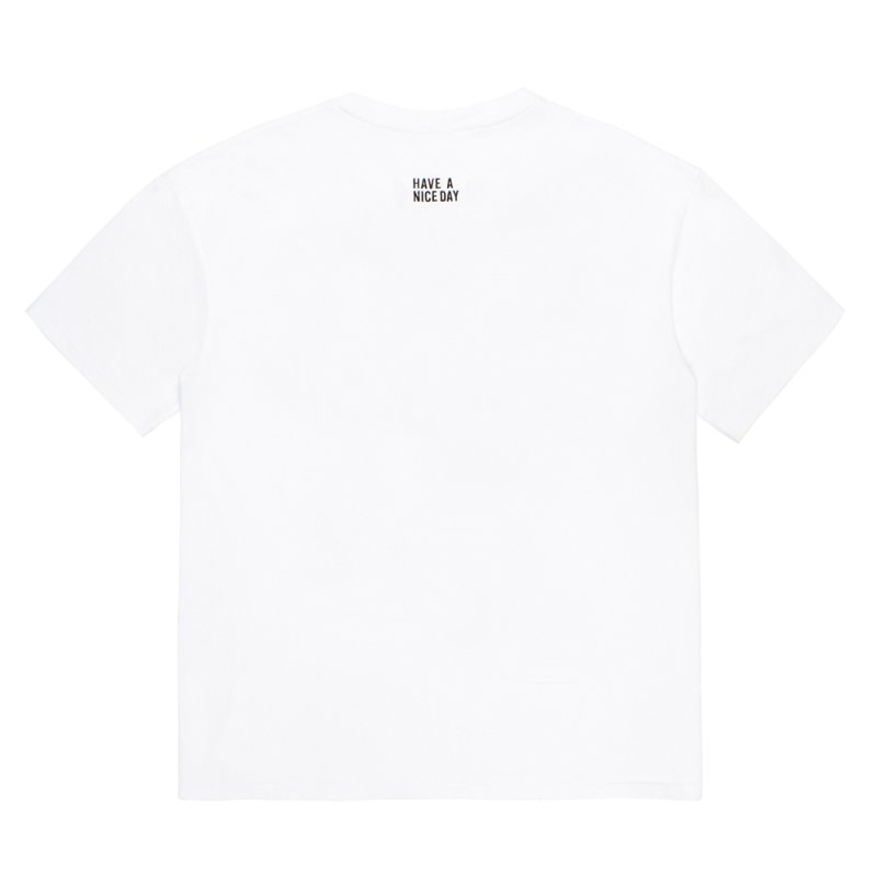 画像2: WACKO MARIA/WASHED HEAVY WEIGHT T-SHIRT（WHITE）［プリント+刺繍T-26春夏］