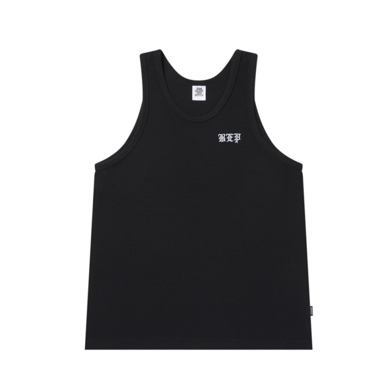 画像1: BlackEyePatch/3 LETTER OE THERMAL TANK TOP（BLACK）