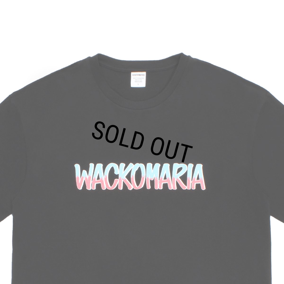 画像3: WACKO MARIA/WASHED HEAVY WEIGHT T-SHIRT（BLACK）［プリント+刺繍T-26春夏］ (3)