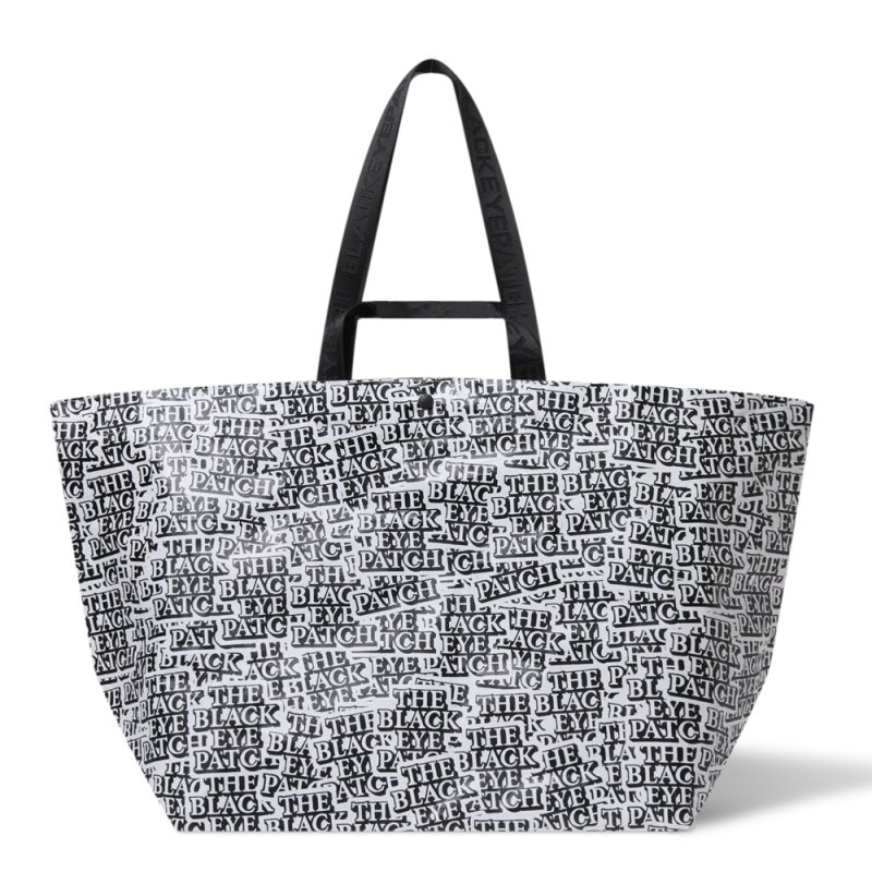 画像1: BlackEyePatch/OG LABEL PATTERNED WOVEN PLASTIC TOTE（MULTI）