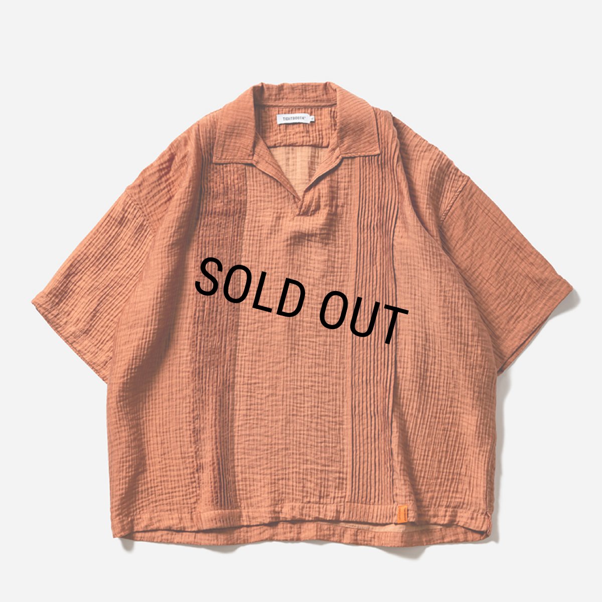 画像1: TIGHTBOOTH/RAYON CUBA OPEN POLO（Apricot）［レーヨンキューバオープンポロ-26夏］ (1)