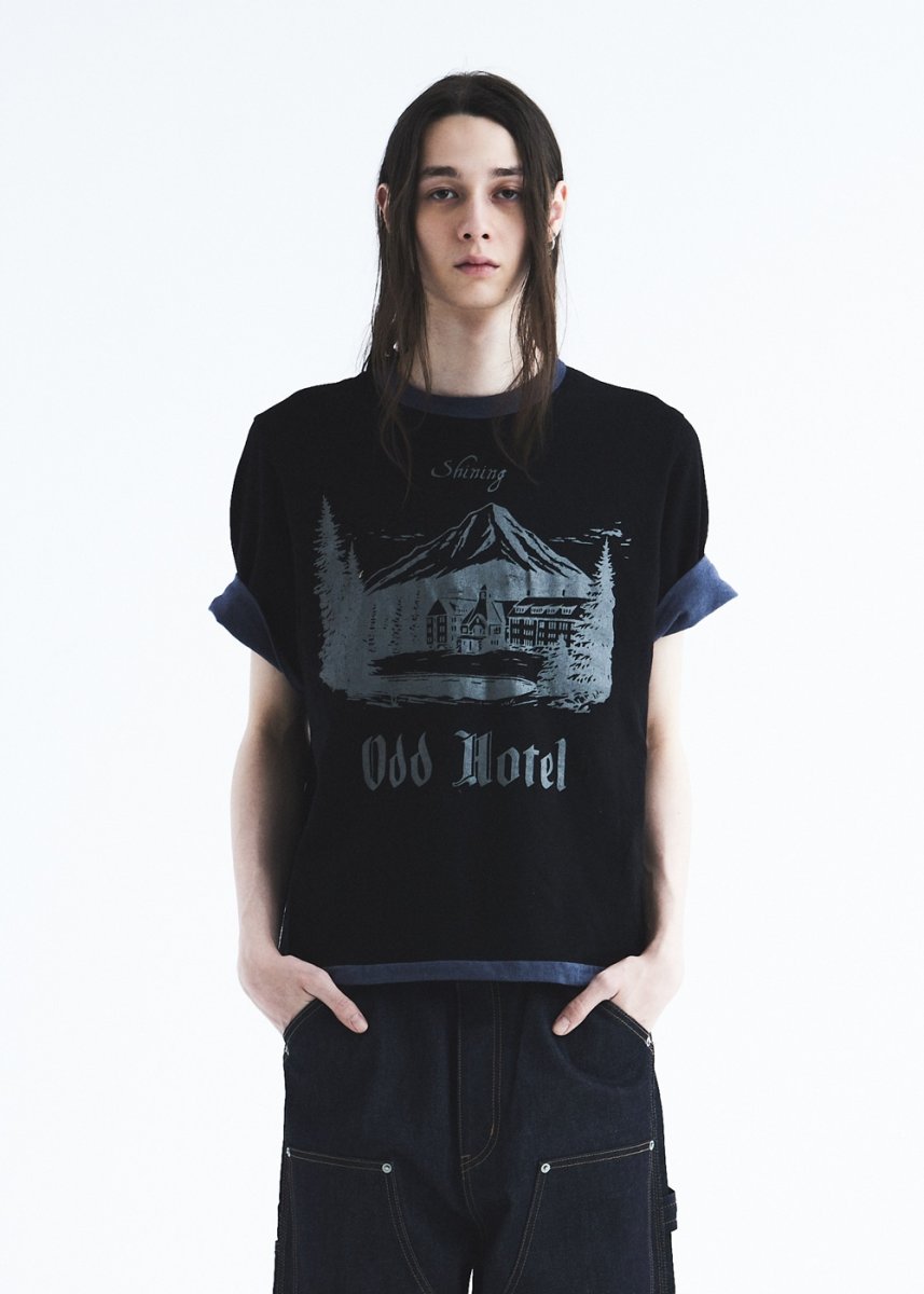 画像3: DAIRIKU/"Odd Hotel" Reverside H-S Tee（Black/Navy）［リバーシブルT-26秋冬］ (3)
