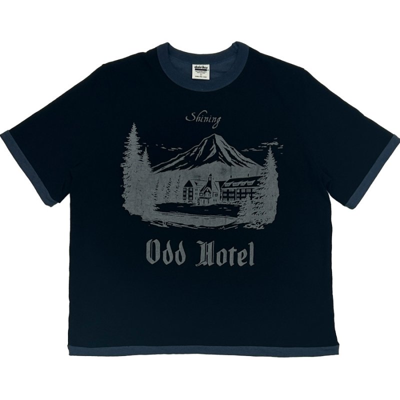 画像1: DAIRIKU/"Odd Hotel" Reverside H-S Tee（Black/Navy）［リバーシブルT-26秋冬］