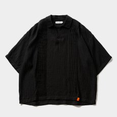 画像1: TIGHTBOOTH/RAYON CUBA OPEN POLO（Black）［レーヨンキューバオープンポロ-26夏］ (1)