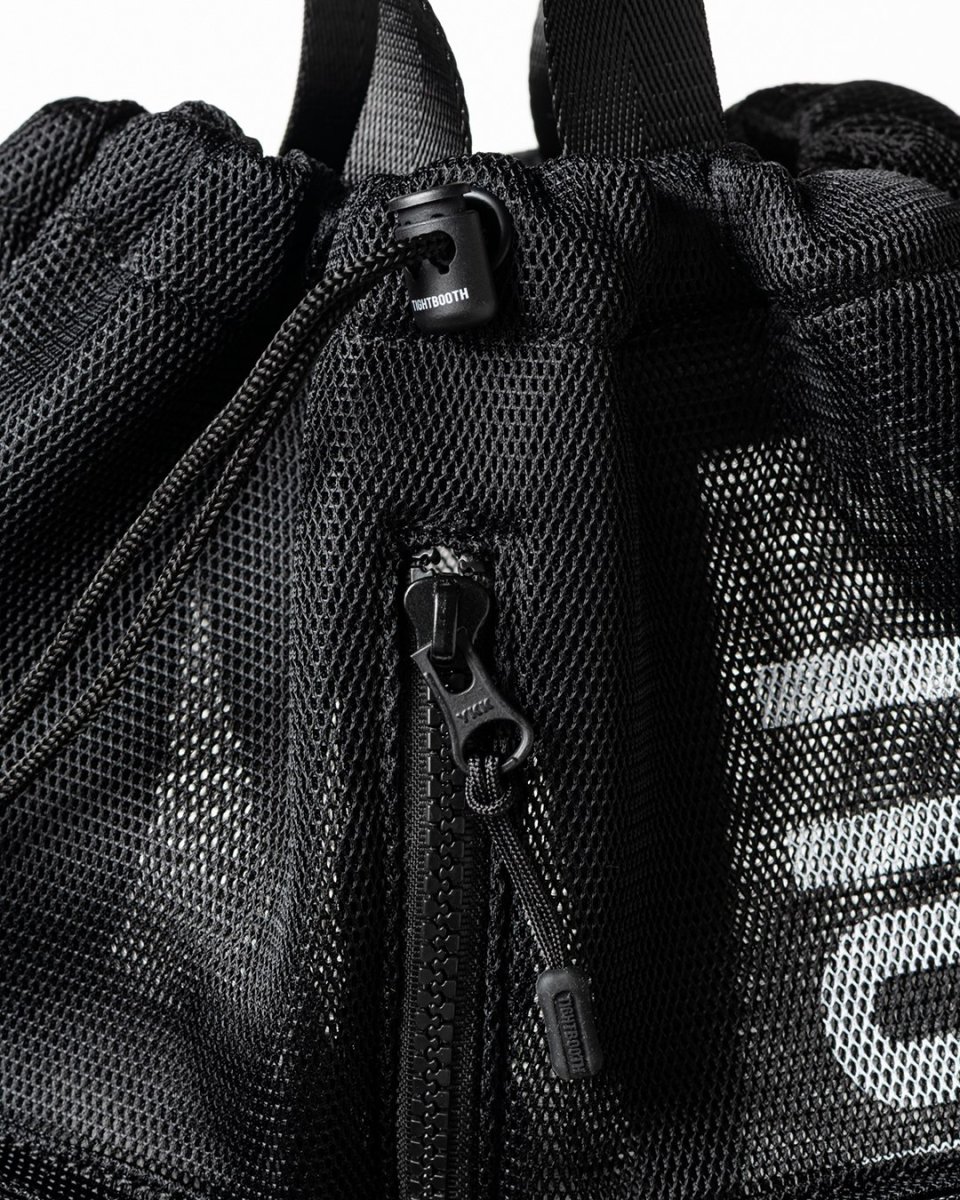 画像4: TIGHTBOOTH/LOGO MESH KNAPSACK（Black）［ロゴメッシュナップサック-26夏］ (4)