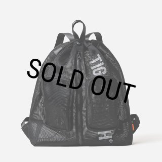 TIGHTBOOTH/LOGO MESH KNAPSACK（Black）［ロゴメッシュナップサック