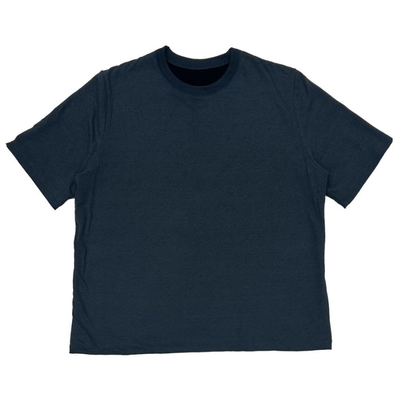 画像2: DAIRIKU/"Odd Hotel" Reverside H-S Tee（Black/Navy）［リバーシブルT-26秋冬］