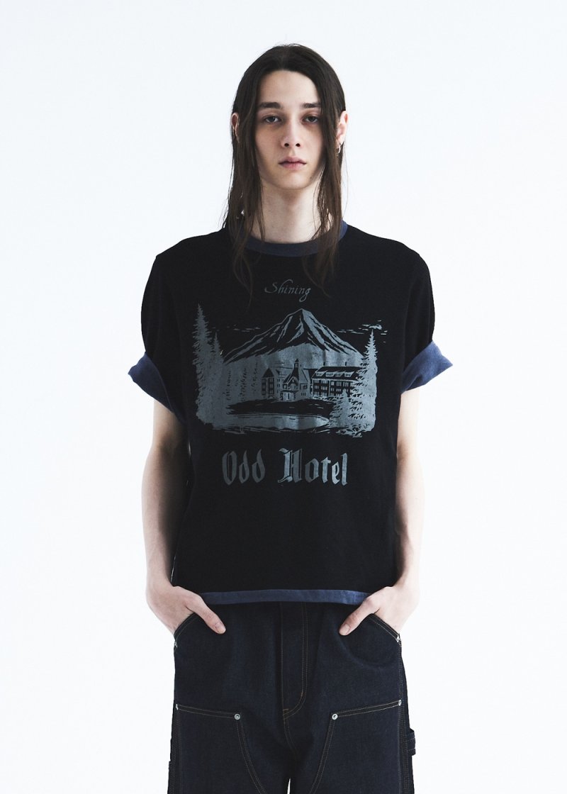 画像3: DAIRIKU/"Odd Hotel" Reverside H-S Tee（Black/Navy）［リバーシブルT-26秋冬］