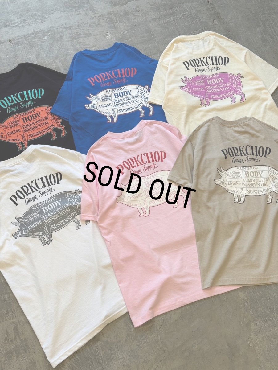 画像7: PORKCHOP/PORK BACK TEE（SAND）［ポークバックT-26春夏］ (7)