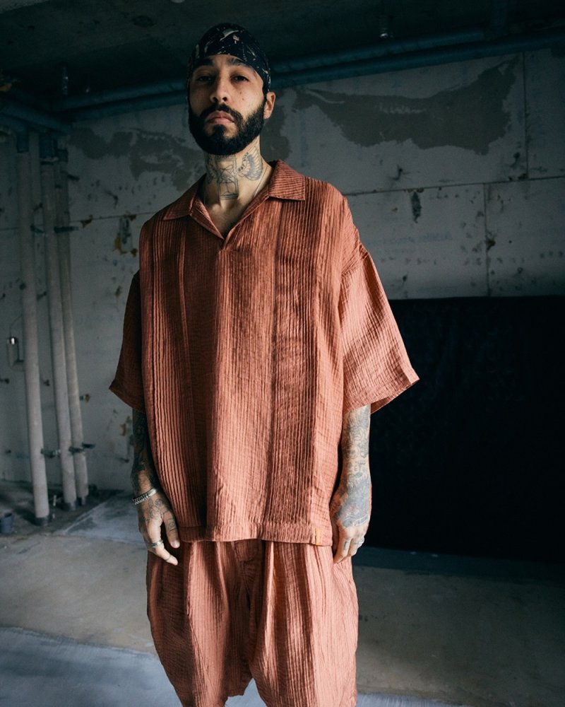 画像3: TIGHTBOOTH/RAYON CUBA OPEN POLO（Apricot）［レーヨンキューバオープンポロ-26夏］
