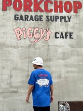 画像5: PORKCHOP/PORK BACK TEE（BLUE）［ポークバックT-26春夏］ (5)